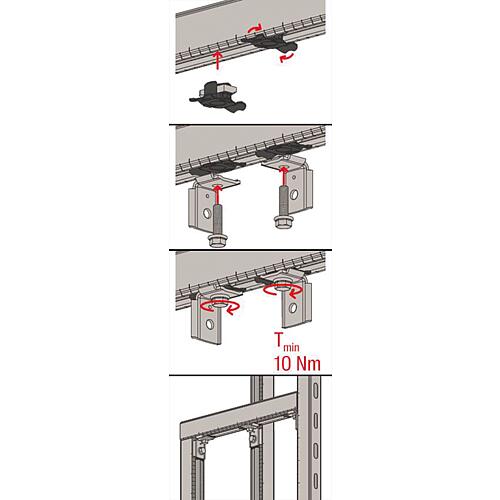 Equerre MW 90°, pour rail de montage FLS Anwendung 4