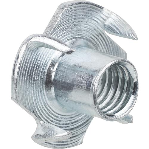 Ecrou a frapper M6x9 galvanise, emballage=100 pieces