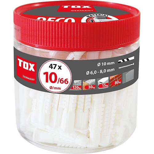 Chevilles polyvalentes Deco 10x66 emballage = 47 pieces