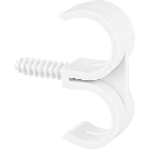 Fix-Ring Ø 28mm, 1-tuyau trou percé 8mm, UE = 100 pcs