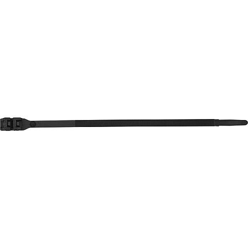 Collier pour electriciens 9x290mm, noir emballage = 100 pieces