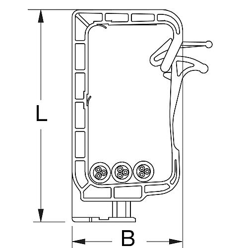 Étrier SHA avec cheville et vis  Anwendung 4