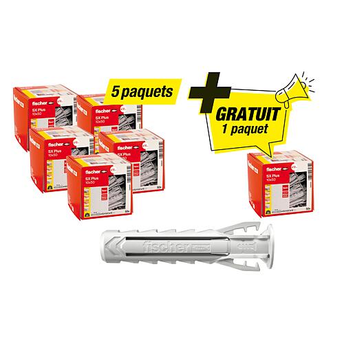 Paquet avantageux Chevilles SX Plus 10 x 50, contenu 300 Pièces Standard 1