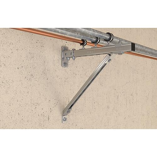 Collier de serrage articulé Fischer M8/M10 galvanisé, en une pièce