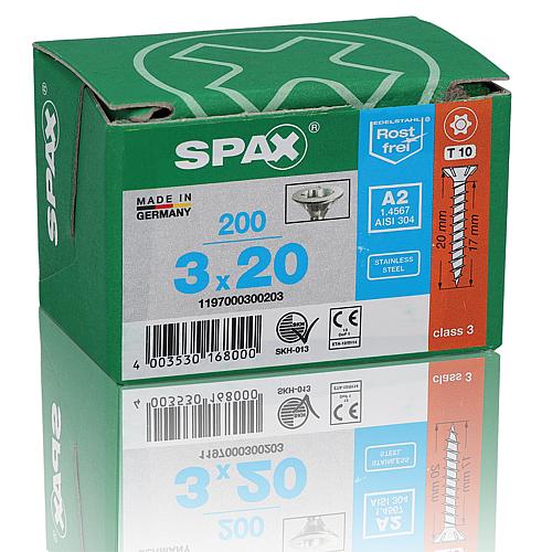 SPAX® vis universelle, ø filetage d1: 3,0 mm, ø tête : 6,0 mm, emballage standard Anwendung 2