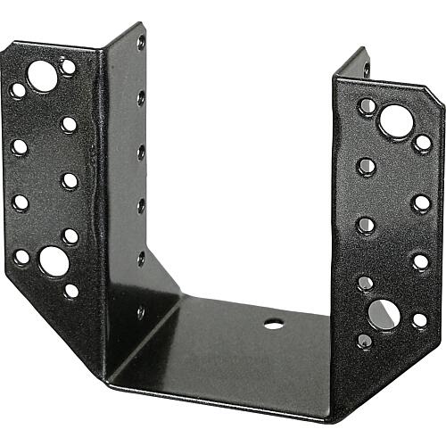 Sabot DURAVIS® 80 x 120 mm, type A, matériau : acier, galvanisé  surface : noir-diamant