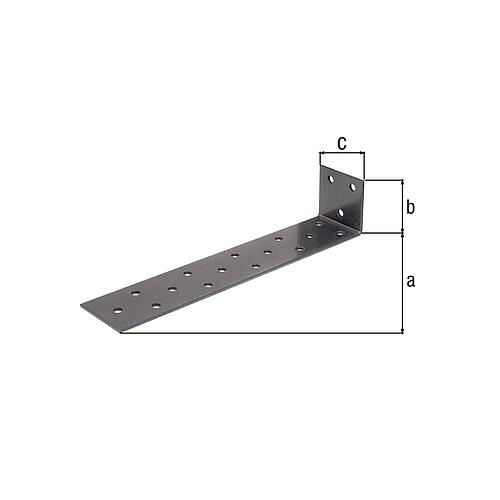 Ancrage en acier plat pour béton 205 x 40 x 40 mm Anwendung 1
