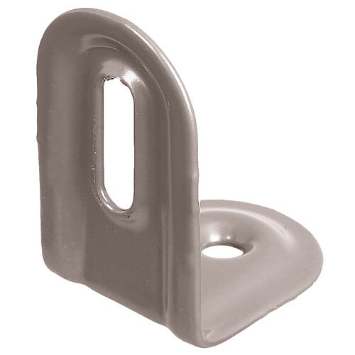 Équerre de réglage DURAVIS® 2 x 40 x 22 mm, embossée, matériau : Acier, bleu zingué, surface : brun rouille