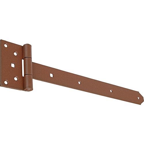 Penture anglaise DURAVIS® 391/59 x 103 mm, matériau : Acier, bleu zingué, surface : brun rouille
