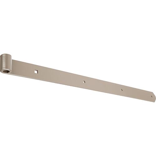 Gond de volet DURAVIS® 600 ⌀ 13 mm, droit, extrémité arrondie, matériau : Acier, bleu zingué, surface : beige nacré RAL 1035