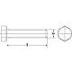 Vis à tête hexagonale, galvanisée Standard 2