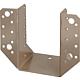 Sabot de poutre DURAVIS® 80 x 120 mm, type A, matériau : Acier, galvanisé sendzimir, surface : beige nacré RAL 1035