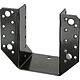 Sabot DURAVIS® 80 x 120 mm, type A, matériau : acier, galvanisé  surface : noir-diamant