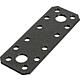Raccord plat DURAVIS® 96 x 35 x 2,5 mm, matériau : Acier, galvanisé sendzimir, surface : noir-diamant