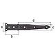Penture droite 202/77 x 48 mm Anwendung 1