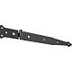 Penture droite DURAVIS® 302/77 x 48 mm, matériau : Acier, bleu zingué, surface : noir-diamant