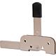 Loquet pour porte de jardin DURAVIS® pour bois de cadre étroit, matériau : Acier, bleu zingué, surface : beige nacré RAL 1035