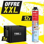 Offre XXL Fischer Mousse au pistolet PUP S 750 B2, 12 boîtes + Mallette de transport TBS France, 13 pièces