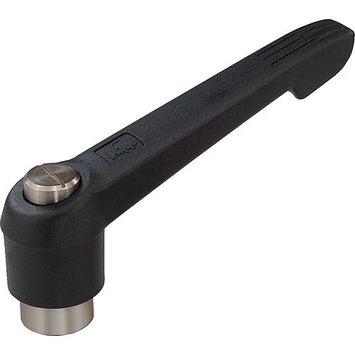 Levier de serrage avec filetage intérieur, acier inoxydable A1 Standard 1