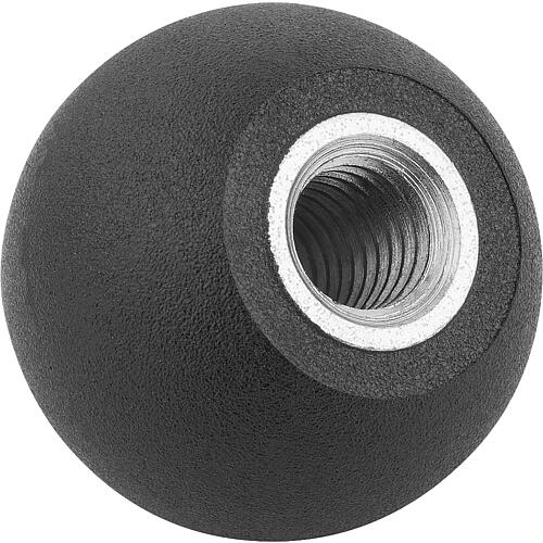 Boutons à bille forme E avec douille filetée, acier galvanisé Standard 1