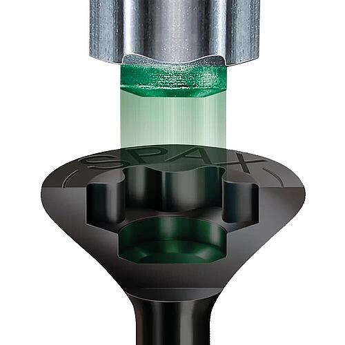 Senkkopfschraube SPAX®, BLAX verzinkt, Teilgewinde, Ø3mm Anwendung 2