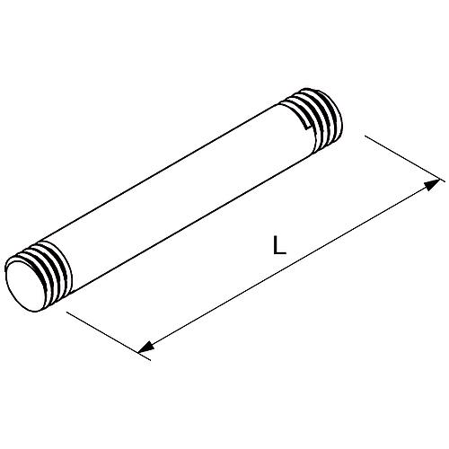 Manchon fileté acier galvanisé M8 Standard 2