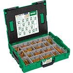 Asssortiment de vis tête fraisée Yellox cruciforme 2925 pièces dans L-Boxx + embouts