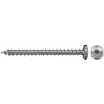 Vis à tête demi-ronde Fischer Filetage complet Acier inoxydable A2 Torx

