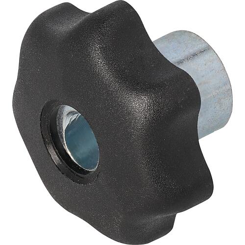 Poignee etoile a serrage rapide filetagefemelle, M 6 1 piece ;