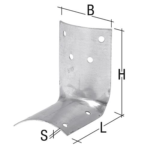 Equerre pour bois rond Anwendung 1