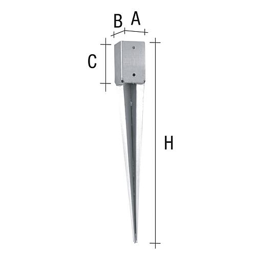 support poteaux à enfoncer, galvanisé Anwendung 1