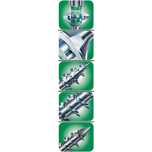Vis à tête fraisée WIROX® Filetage complet ø de filetage 3,0 mm, ø de tête 6,0 mm Anwendung 3