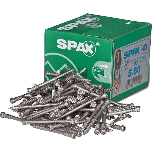 SPAX® vis de terrasse, ø filetage d1: 5,0 mm, ø tête : 7,0 mm, emballage standard