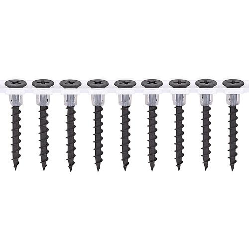 Vis à fixation rapide, empreinte cruciforme, avec filetage à pas grossier, entreposées, ø filetage : 3,9 mm Standard 1