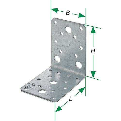 Équerre de fixation, galvanisée à chaud, type SXAB