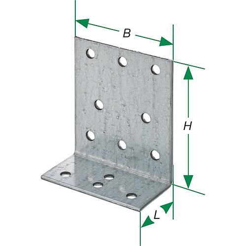 Équerre pour portes, galvanisée à chaud, type SXABB