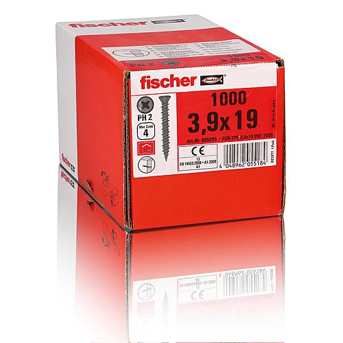 Fischer, Schnellbauschrauben, Feingewinde, Phosphatiert, Trompetenkopf, PH Anwendung 1