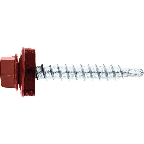 Vis de façade Twistec® Colorhead 4,8 x 60 RAL 3009 UE: 100 pcs avec clé à douille 451M8P
