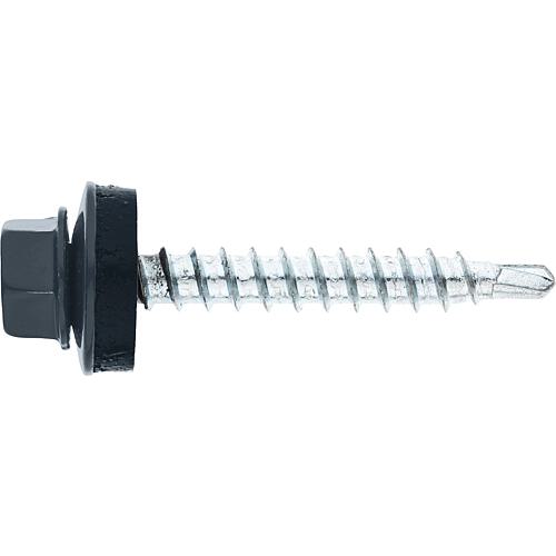 Vis de façade Twistec® Colorhead 4,8 x 80 RAL 7016 UE: 100 pcs avec clé à douille 451M8P