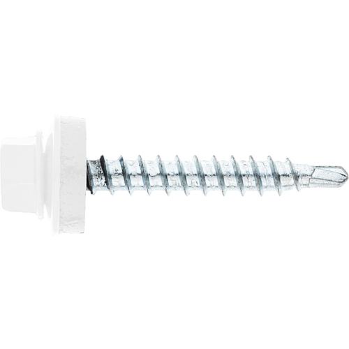 Vis de façade Twistec® Colorhead 4,8 x 80 RAL 9010 UE: 100 pcs avec clé à douille 451M8P
