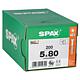 Vis a tete fraisee SPAX® WIROX® filetage partiel T - STAR Plus Diam 5,0 x 80 mm,  200 pcs