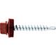 Vis de façade Twistec® Colorhead 4,8 x 60 RAL 3009 UE: 100 pcs avec clé à douille 451M8P
