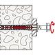 Chevilles rallongées DuoXpand hexagonales 10 FUS, galvanisées Anwendung 7