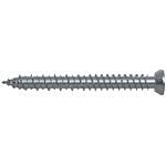 Vis cadres de fenêtres FFS (plastique, aluminium) galvanisée, entièrement filetée avec tête fraisée plate