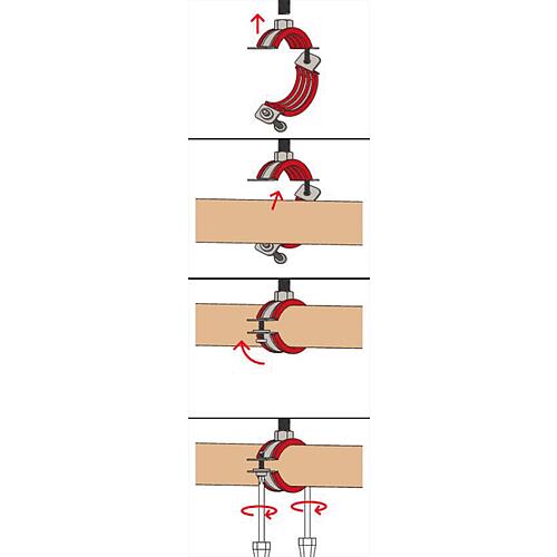 Collier isophonique galvanisé M8/M10 LGS Anwendung 7