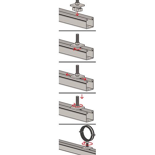 fischer Vis à tête de marteau FCN CLIX S, acier galvanisé Anwendung 3