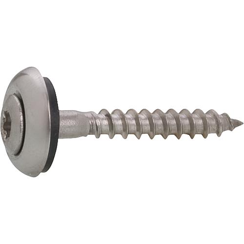 Vis avec joint pour travaux de plomberie, Inox A2 naturel Standard 1