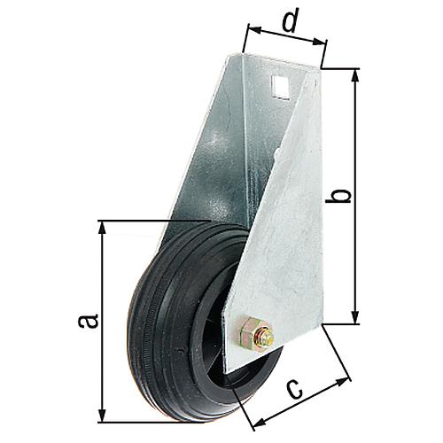 Roue de soutien pour portail Standard 1