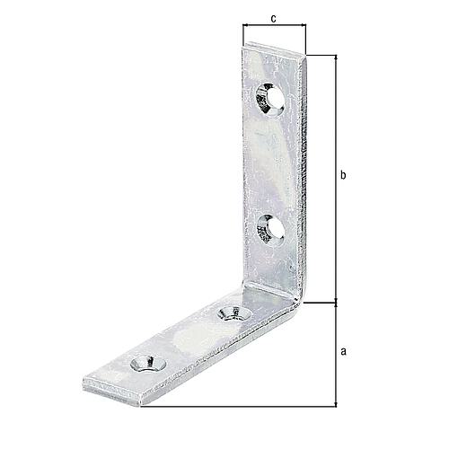 Corniere poutre 80x80x20 mm Galvanisé zingué