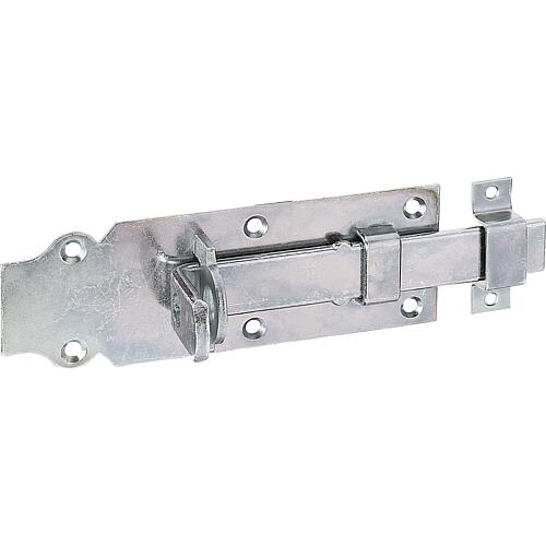 Verrou porte cadenas, avec passant fixe, 160x55mm, galvanisé zingué